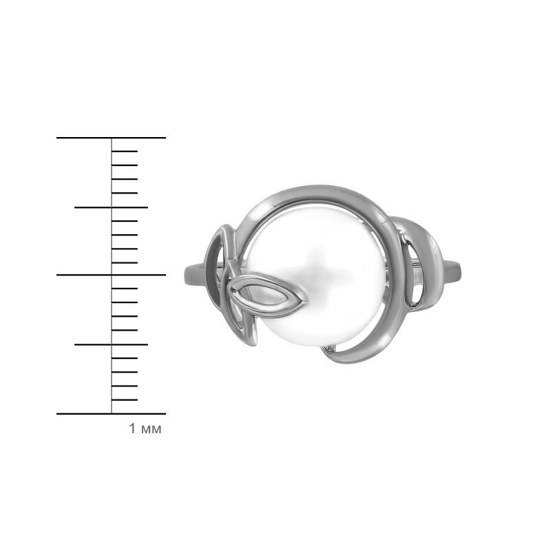 Кольцо с жемчугом КЖс-5190-р