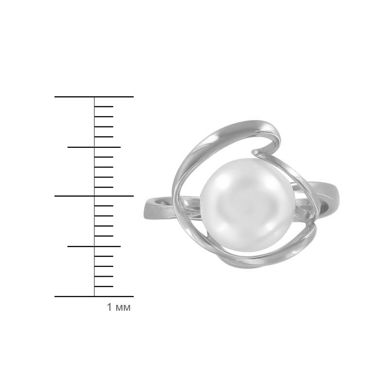 Кольцо с жемчугом КЖс-5219-р